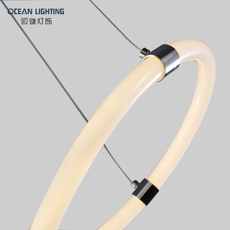 modern 360 degree silicone extrusion tubes led pendant lamp