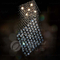 Prismatic Shape Modern Crystal Chandelier Lamp (OM9112)