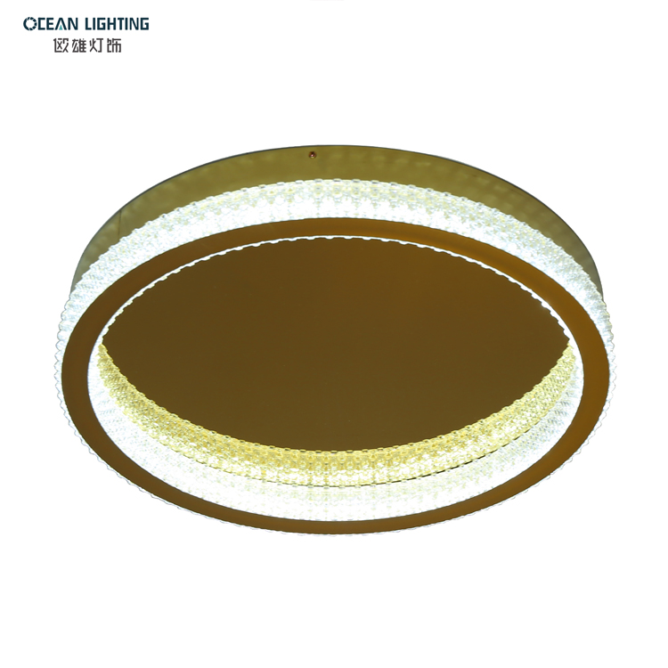 Ocean Lighting Indoor Golden Crystal Wall Lamp Acrylic Ceiling Light