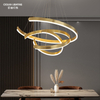 Ocean Lighting LED Silicone Luxury Copper Indoor Lamp Pendant Light