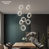 OCEAN LAMP Acrylic Crystal Ring Fixtures Stairs Decorative Hanging Lights Dining Pendant Light