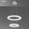 Nordic LED Pendant Lamp Dining 2 Layers Crystal Pendant Light Chandelier Modern for Living Room