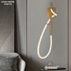 Custom Decorate Luxury Fixture Gold Silica Gel Led Bedside Wall Lamps Indoor Modern Wall Lights