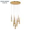 Ocean Lighting Modern Interior Decoration Light Luxury Crystal Chandeleir 