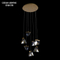 modern cystal customerized hanging stair pendant lighting led lobby villa decoraitve chandelier