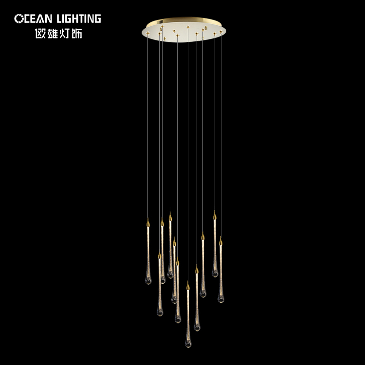 Modern indoor decoration led crystal small lighting chandeliers