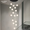 Custom Design Dining Contemporary Decorative Lighting Fixture Ceiling Lights Crystals Bubbling Ball Chandelier