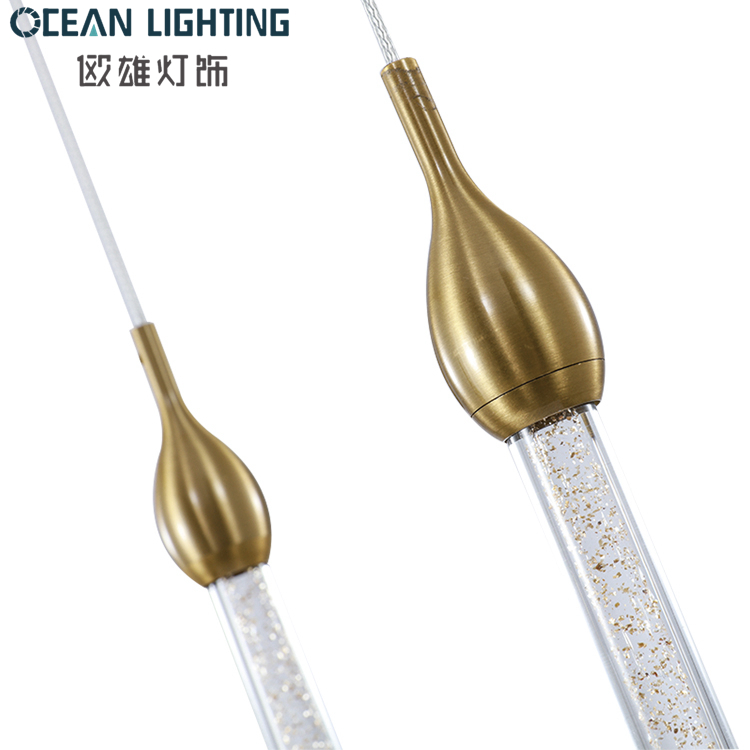 Hotel High LED Hanging Fixtures Lamp Design Dining Ceiling Crystal Chandelier Lighting Modern Luxury