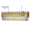 Ocean Interior Decor Modern Luxury Crystal Chandelier Lighting Gold