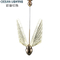 Modern Hanging Warm/white Clear Glass butterfly Pendant Light LED Crystal Chandeliers for Staircase