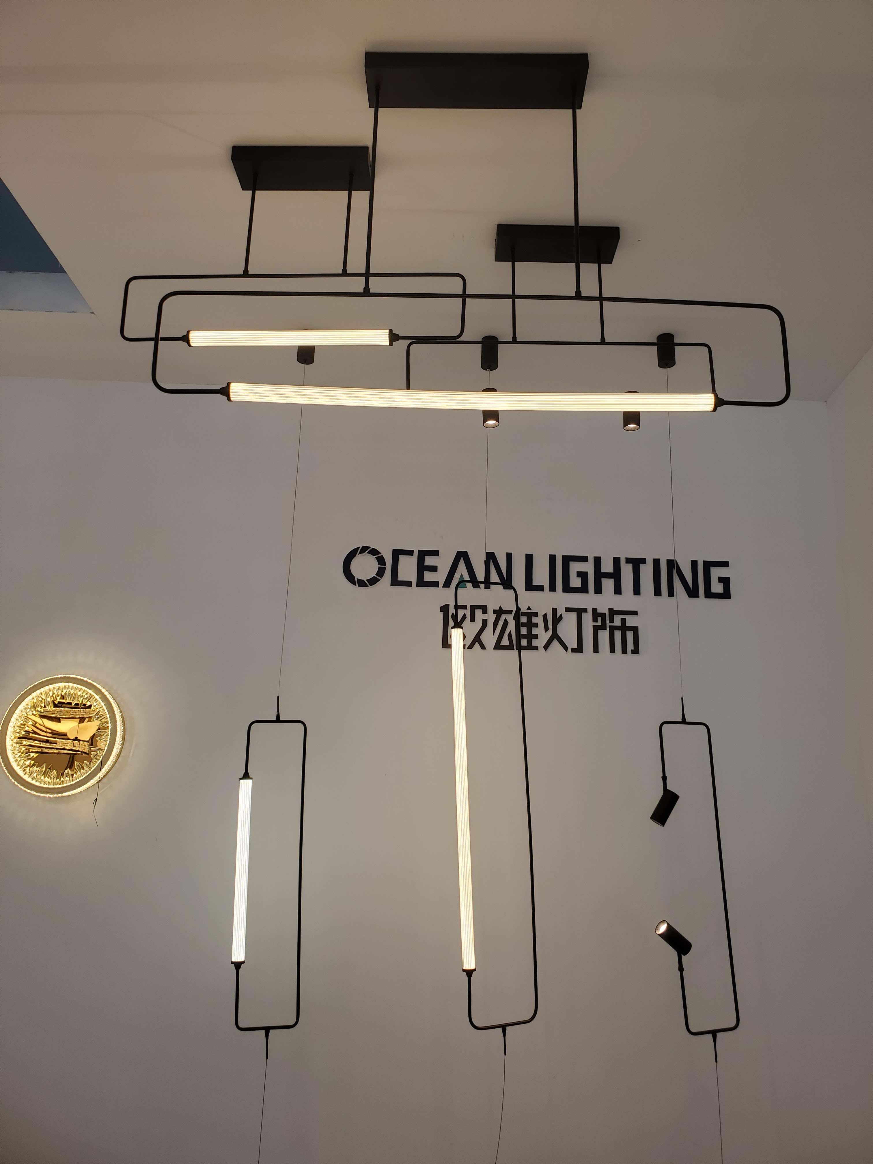 simple glass chandelier