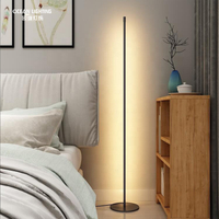 Custom Modern Indoor Floor Lighting Bed Side Corner Standing Led Floor Lamp Nordic