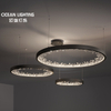 OCEAN LMAP Contemporary Minimalist Hanging Decorative Modern Design Circle Led metal pendant light