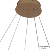 OCEAN LAMP Black And Gold Bedroom Contemporary High Ceiling Round Chandelier