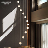 Custom Design Dining Contemporary Decorative Lighting Fixture Ceiling Lights Crystals Bubbling Ball Chandelier