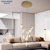 Nordic Contemporary Modern Led Luxury Pendant Kitchen Lights Crystal Chandelier