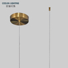 Gold Metal Nordic Dinner Modern Style Pendant Lamp Led Minimalist Pendant Hanging Lights for Kitchen