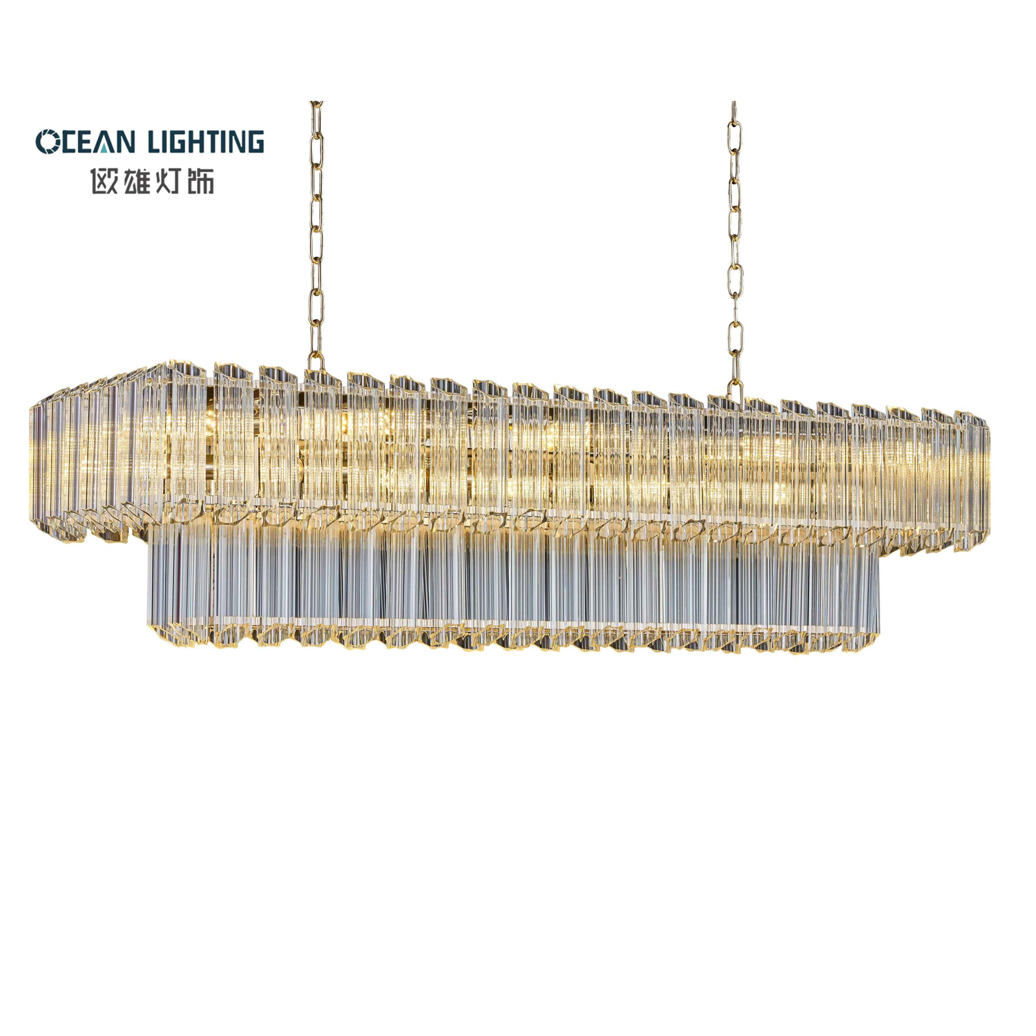 Ocean Hotel Ceiling Big Luxury Crystal Chandeliers Pendant Lights