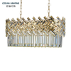Ocean Interior Decor Modern Luxury Crystal Chandelier Lighting Gold