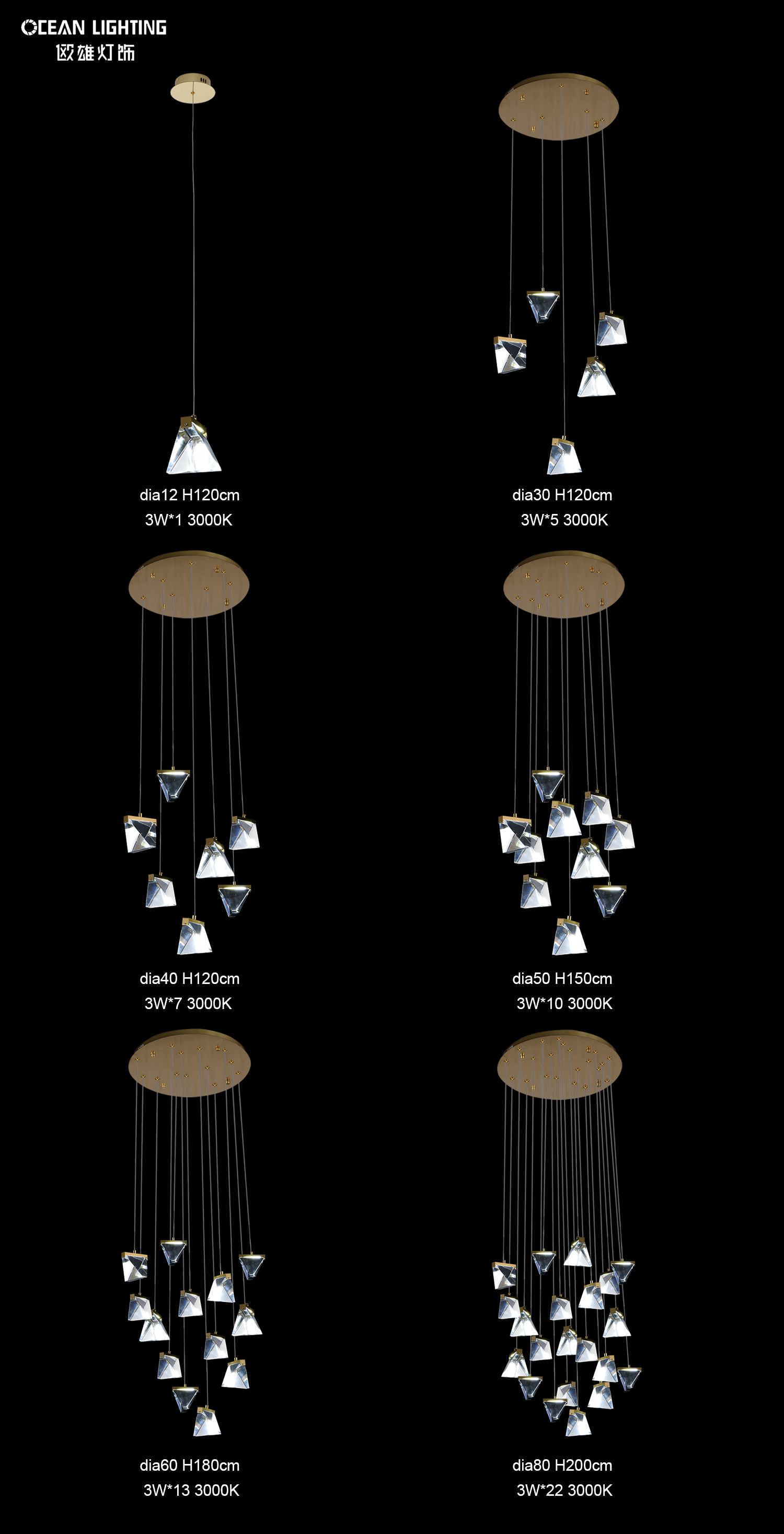 cystal chandeliers manufacture