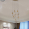 gold luxury modern led hotels crystal small chandelier lighting