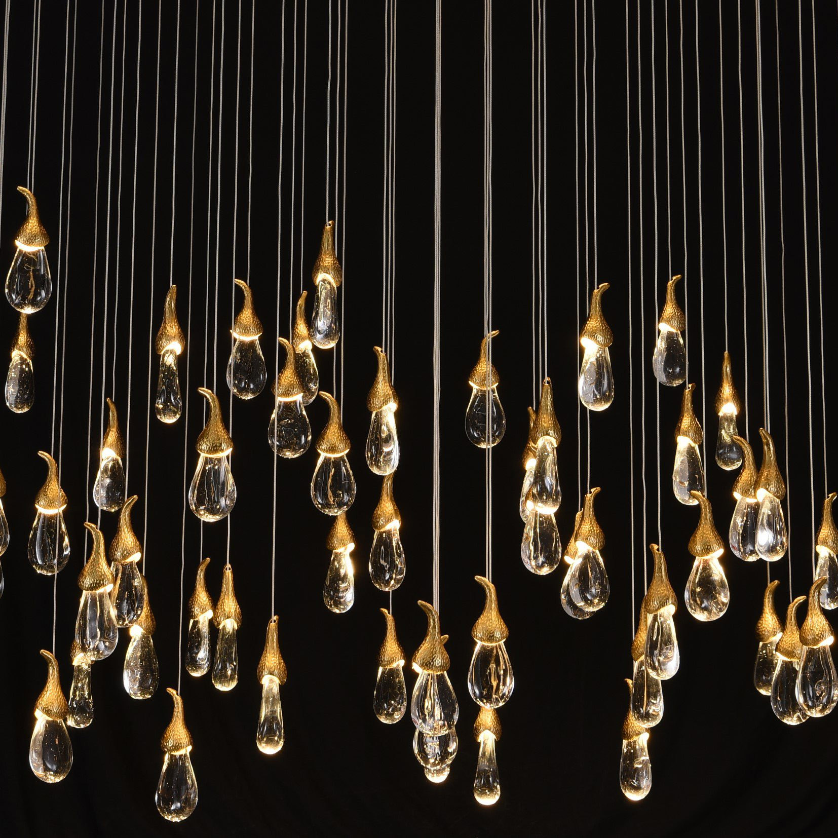 Metal Nordic Led Contemporary Kitchen Pendant Lamp Crystal Ceiling Modern Luxury Island Gold Pendants Light