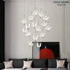 Metal Stairs Nordic Contemporary Lantern Modern Led Luxury Dinner Pendant Kitchen Chandelier Lights