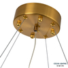 OCEAN LAMP Gold Led Modern Glass Chadnelier Lighting