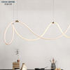 Gold Metal Nordic Dinner Modern Style Pendant Lamp Led Minimalist Pendant Hanging Lights for Kitchen