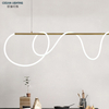 Contemporary Nordic Long Gold Metal Silica Gel Hanging Lantern Modern Designer Brass Pendant Kitchen Lights