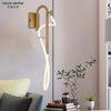 Custom Decorate Luxury Fixture Gold Silica Gel Led Bedside Wall Lamps Indoor Modern Wall Lights