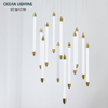 Ocean Lighting Modern Living Roomstairs Light Luxury Acrylic Pendant Lamp 