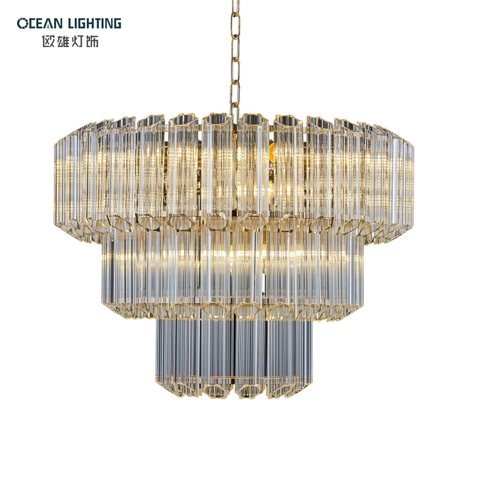 Ocean Hotel Ceiling Big Luxury Crystal Chandeliers Pendant Lights