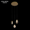 Contemporary kitchen dining linear hanging led lights pendant modern
