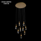 gold luxury modern led hotels crystal small chandelier lighting