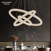 Ocean Lighting Modern Crystal Circles Shape Pendant Lamp for Living Room 