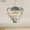 Design Decorative Lighting Fixture Round 7 Layers Ceiling Crystal Chandelier Lighting for Living Room