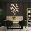 Nordic Contemporary Modern Led Luxury Pendant Kitchen Lights Crystal Chandelier