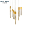 Ocean Lighting Contemporary Interior Decoration Light Luxury Crystal Pendant Lamp 