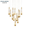 Ocean Lighting Cone Simple Interior Decoration Light Luxury Acrylic Pendant Lamp 