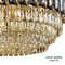  New Design Modern Crystal Pendant Lamp Chandelier for Hotel Home Restaurant