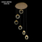 gold luxury modern led hotels crystal small chandelier lighting