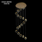 gold luxury modern led hotels crystal small chandelier lighting