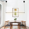 Nordic Dinner Gold Metal Aluminum Modern Led Ceiling Contemporary Kitchen Pendant Light for Island