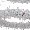 Nordic LED Pendant Lamp Dining 2 Layers Crystal Pendant Light Chandelier Modern for Living Room