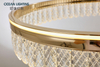 Ocean Lighting Modern Living Room Hanging Light Luxury Crystal Pendant Lamp 