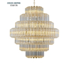Ocean Hotel Ceiling Big Luxury Crystal Chandeliers Pendant Lights