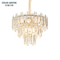 Living Room LedLuxury Crytal Modern Gold Stainless Steel Ceiling Lamp Chandelier