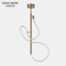 Modern LED luxury light creative living room silicone tube lighting ceiling lamp