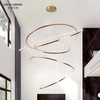 Ocean Lighting LED Modern Ring Decorative Gold Pendant Light